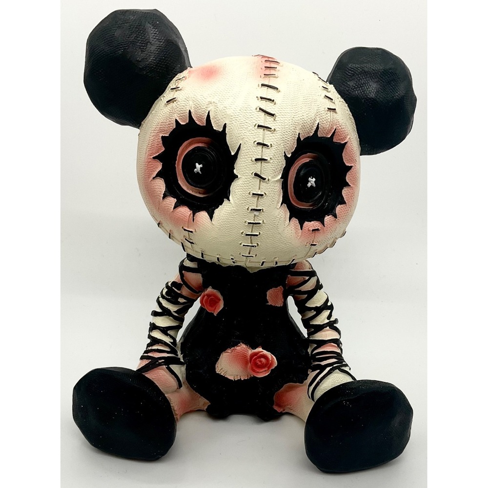 Collectible Gothic Lolita Bear Statue Figurines 17cms